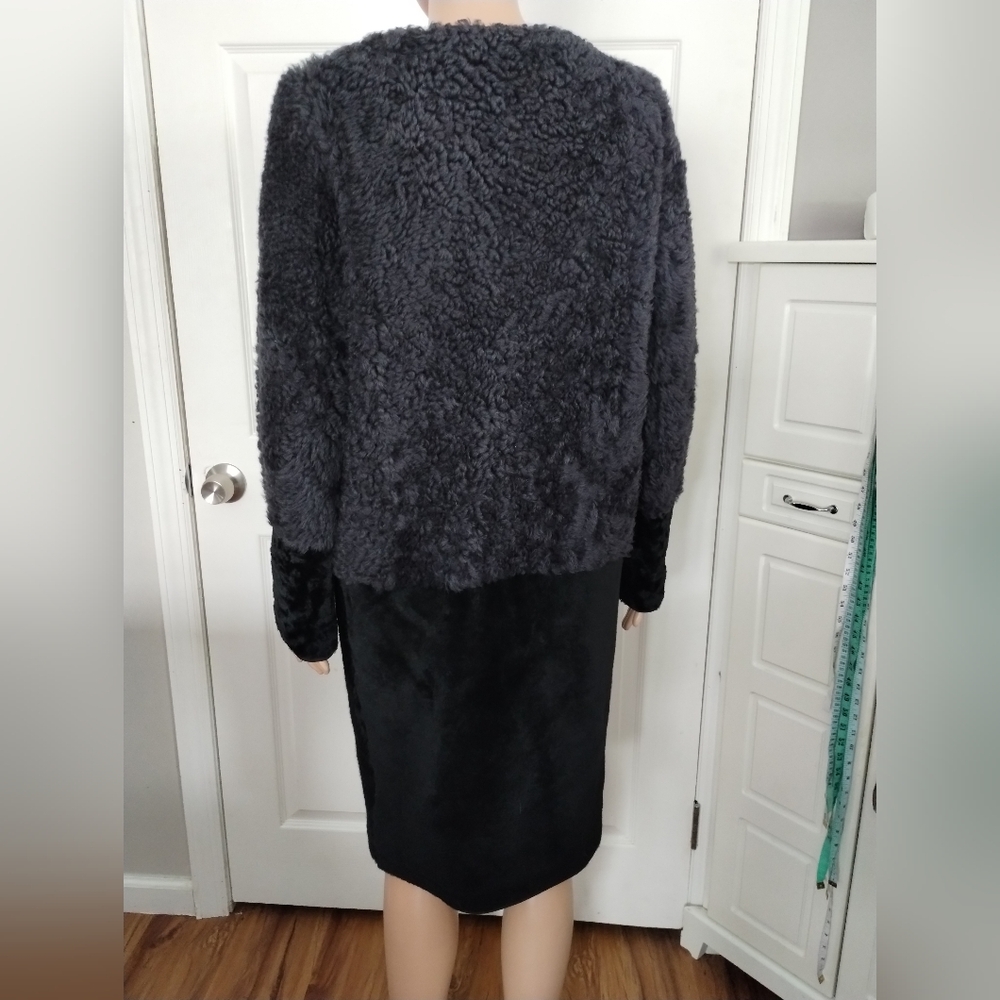 Lanvin Shearlings Black Teddy Jacket Cozy Mid-Length Design 40 - Picture 5 of 12